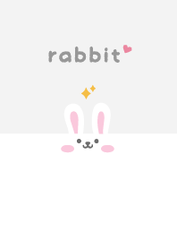 うさぎ.キラキラ[ホワイト]
