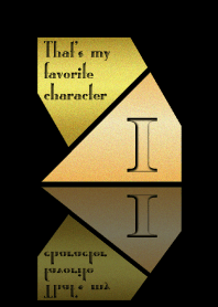 Good fortune Initials 11 "I"