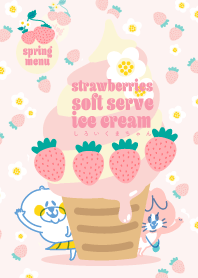 spring menu_White bear Sticker_001
