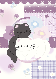 Purple Couple cat