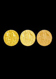 Three gold coins to give you money luck