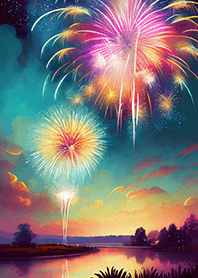 Beautiful Fireworks Theme#610
