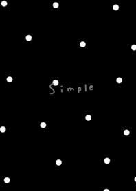 黒と小さな水玉模様。