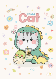 แมวไดโนน่ารักแบบ 300%