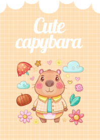 cute capybara jung.
