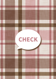 CHECK PATTERN[PINK BEIGE]