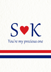 S&K イニシャル -Red & Blue-