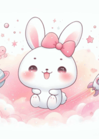 A cute little round rabbit n.6