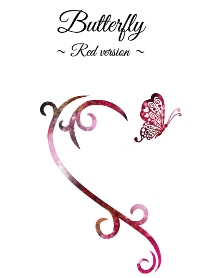 ♥ペア♥butterfly heart ~red version~