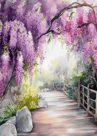 紫藤花道