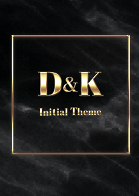 【 D&K 】Initial Theme Gold - ブラック