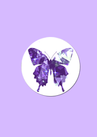 Crystal purple butterfly rising luck