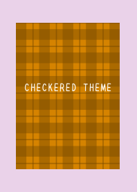 BROWN CHECKERED THEME-LIGHT PURPLE