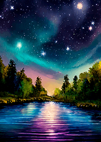 Beautiful starry night view#1815