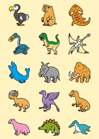 絶滅動物達のパラダイス着せかえ