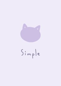 シンプルにゃんこ:パープル