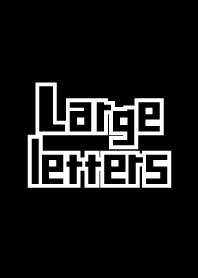 Large letters Black
