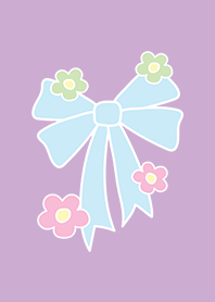 Flower bow purple
