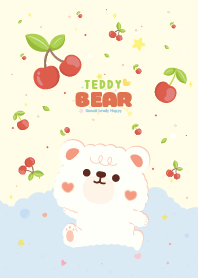 Teddy Bear Cute Cherry Lovely