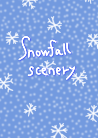 Snowfall scenery