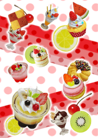 Fake sweets dot red!