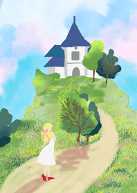 On the way to castle