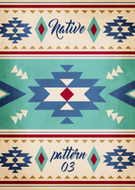 Native pattern03-Emerald green -