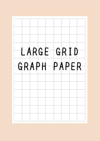 LARGE BLACK GRID GRAPH PAPER/PINK BEIGE