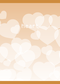 fluffy heart on brown JP