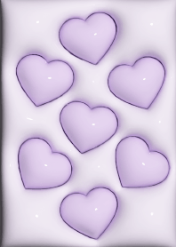 Plump heart purple