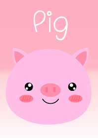 Simple Lovely Pink Pig Theme Vr.2