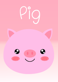 หมูชมพูเรียบๆน่ารัก