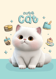 แมวน้อยน่ารัก : สีฟ้า