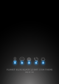 PLANET BLUE BLACK LIGHT ICON THEME