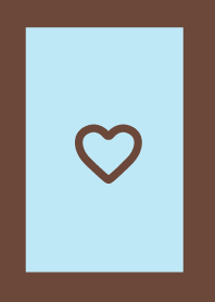 Light blue heart blue