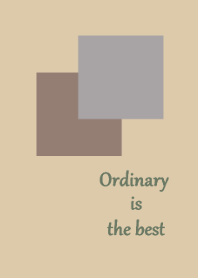 Ordinary is the best #3