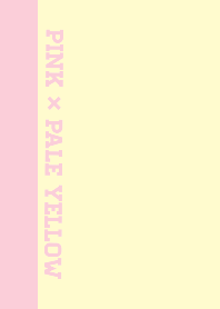 Pink & Pale Yellow