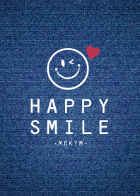 HAPPY-SMILE DENIM HEART 22