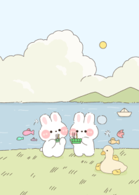 Loi Krathong by the pool