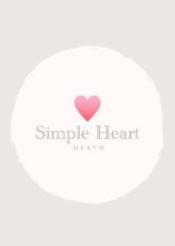 Simple Heart Gradation Pink&Red -MEKYM-