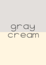 Gray and cream.(simple)