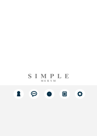 NATURAL SIMPLE ICON WHITE 23 -MEKYM-