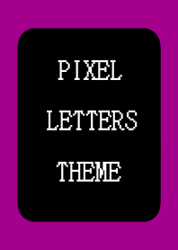 PIXEL LETTERS THEME[BLACK]-WINE RED
