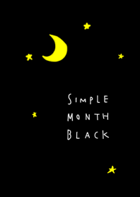 シンプル 月 ブラック