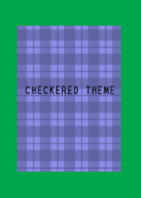 BLUE PURPLE CHECKERED THEME/GREEN