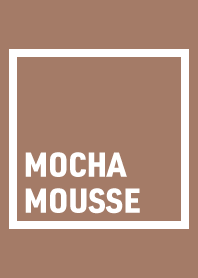 Fashion color "MOCHA MOUSSE"