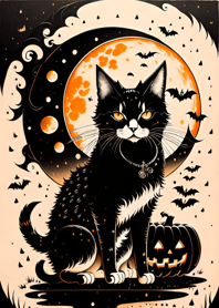 halloween cat baeCeC