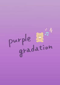 Cute illustration with purple gradation