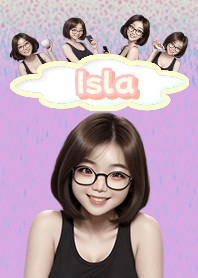 Isla attractive girl purple03