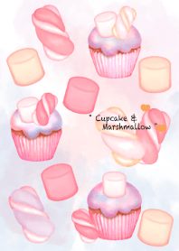 Mini sweet marshmallow cupcake 6